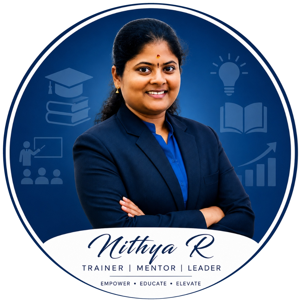 Nithya R - Trainer | Mentor | Leader | AI Strategy & Corporate Training